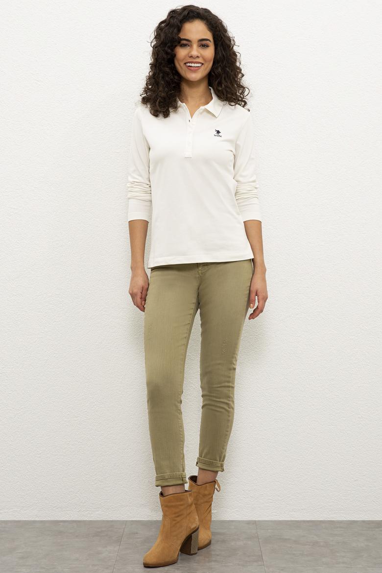 Kadın Beyaz Sweatshirt Basic - 50232091081