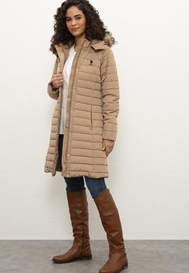 Kadın Kahverengi Kaban - 50224596039