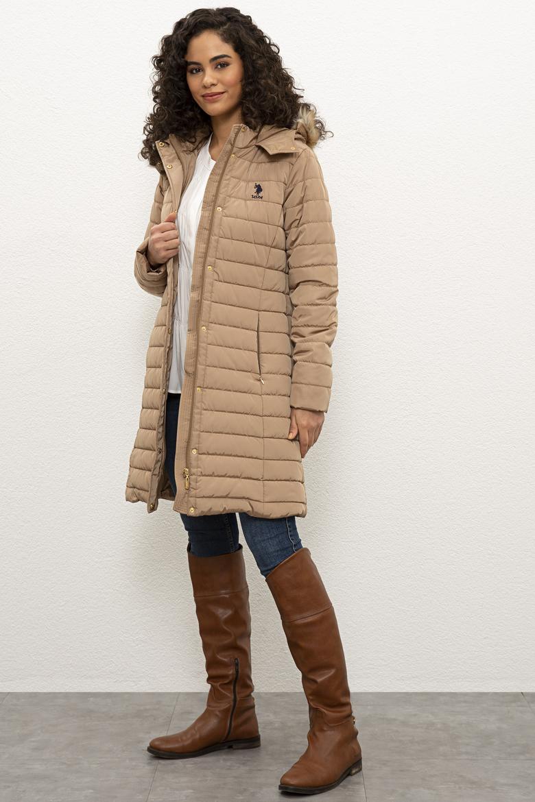 Kadın Kahverengi Kaban - 50224596039