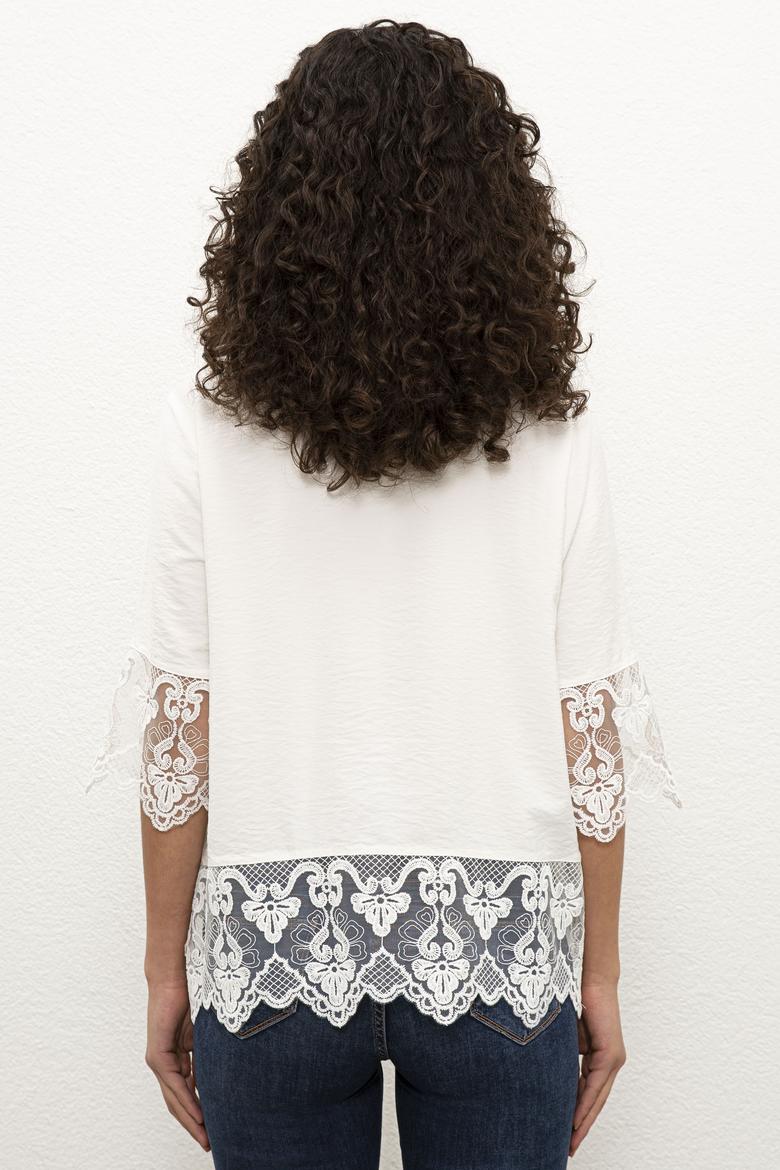 Kadın Beyaz Gömlek Uzunkol - 50225807010