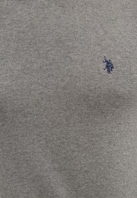 Erkek Gri Melanj Bisiklet Yaka Triko Kazak Basic - 50224730026