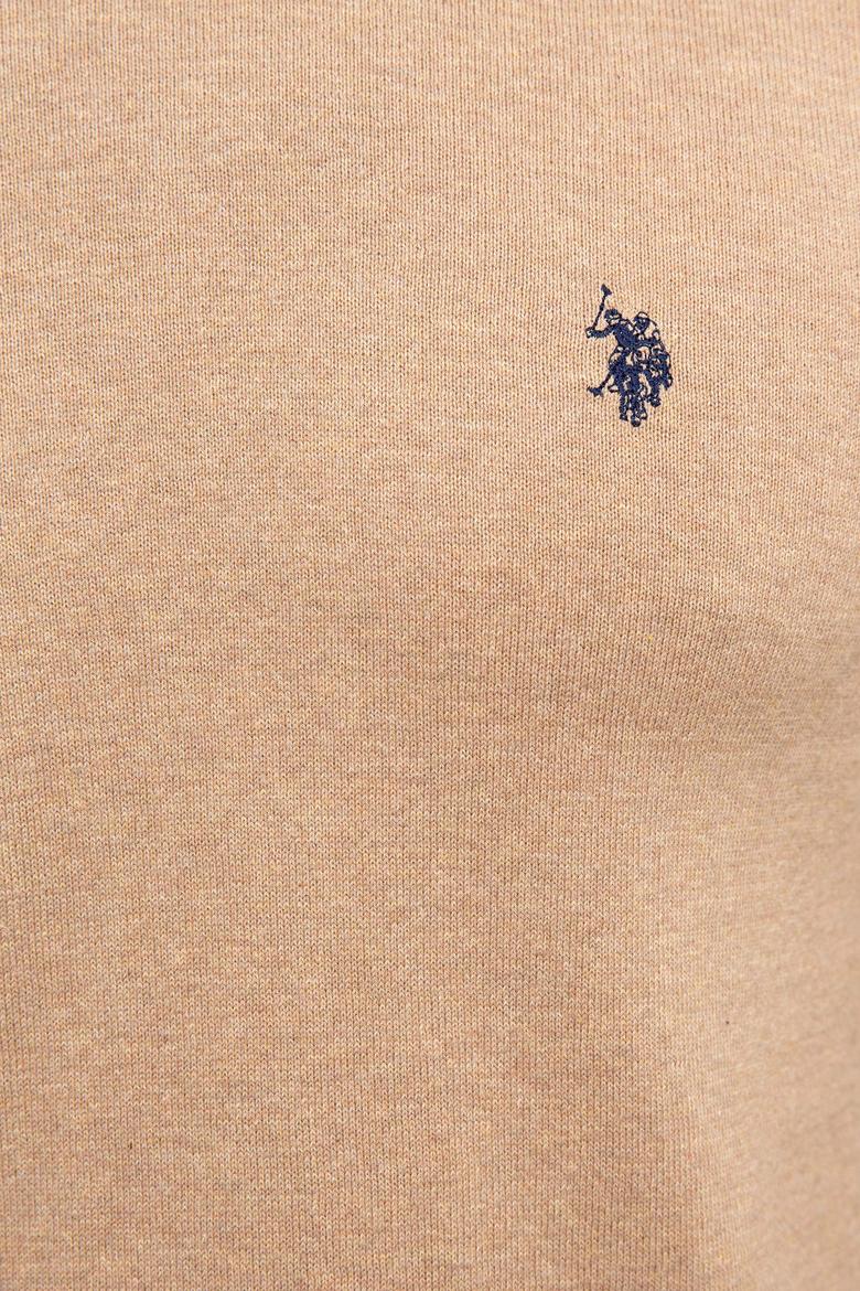 Erkek Kum Melanj Bisiklet Yaka Triko Kazak Basic - 50224730035