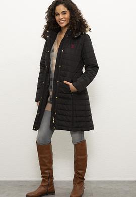 Kadın Siyah Kaban - 50224596030