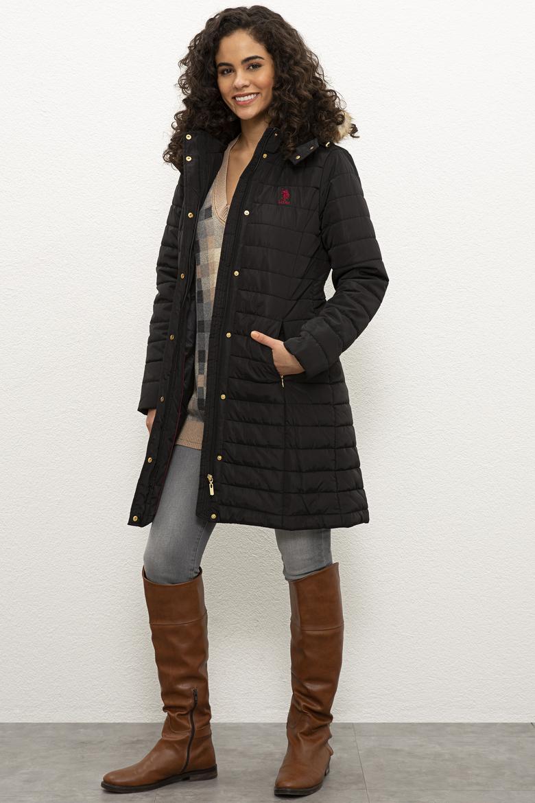 Kadın Siyah Kaban - 50224596030