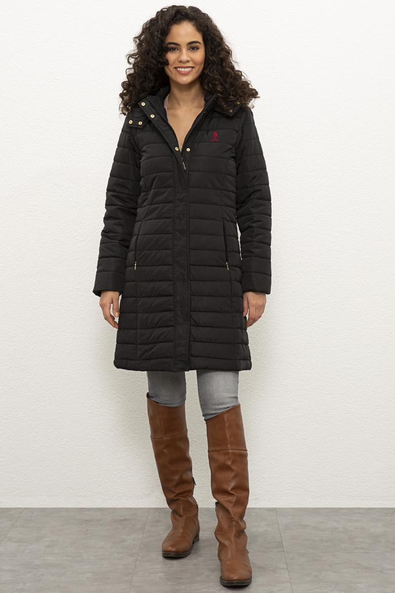 Kadın Siyah Kaban - 50224596030