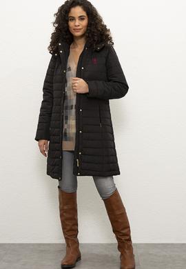 Kadın Siyah Kaban - 50224596030