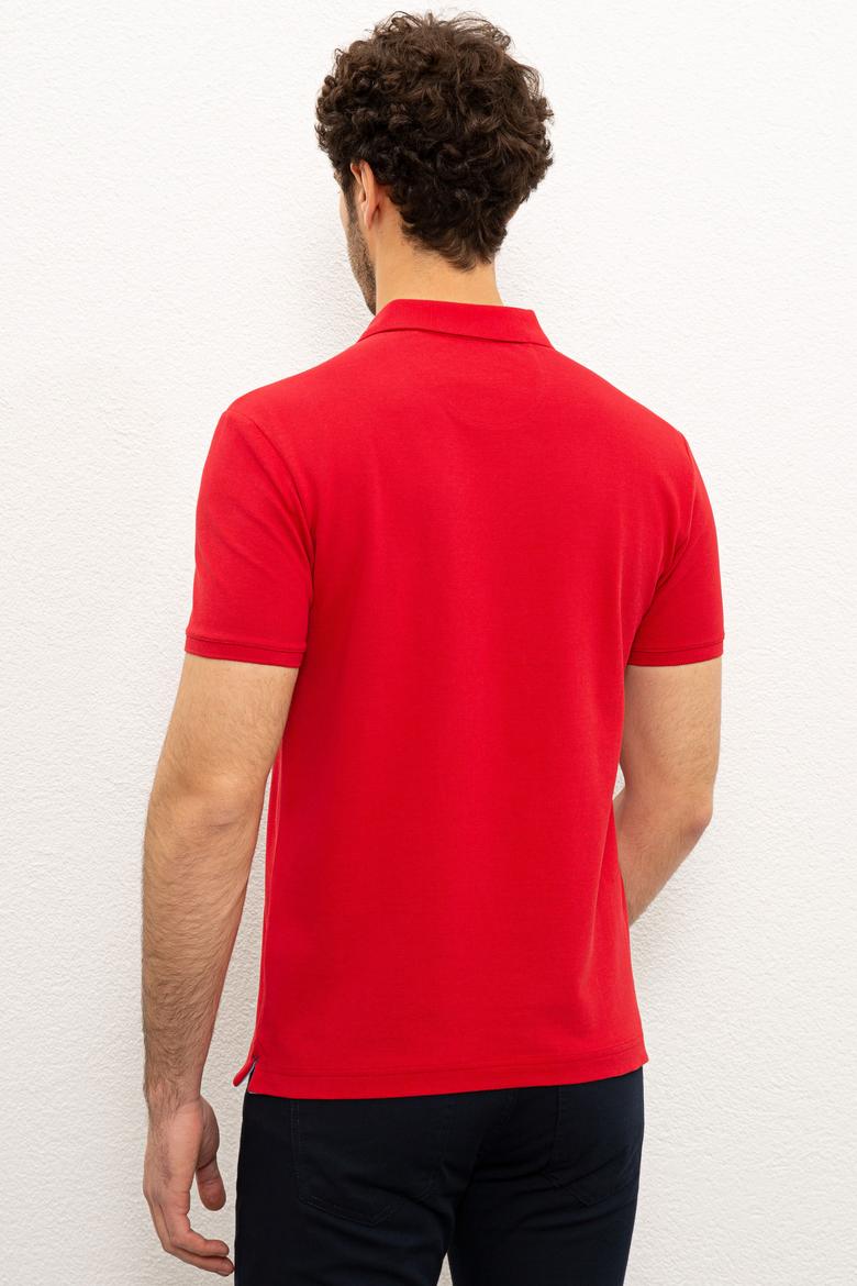 Erkek Kırmızı Basic Tişört - 50224609040