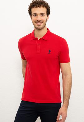 Erkek Kırmızı Basic Tişört - 50224609040