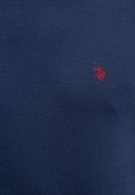 Erkek İndigo Bisiklet Yaka Triko Kazak Basic - 50224730071