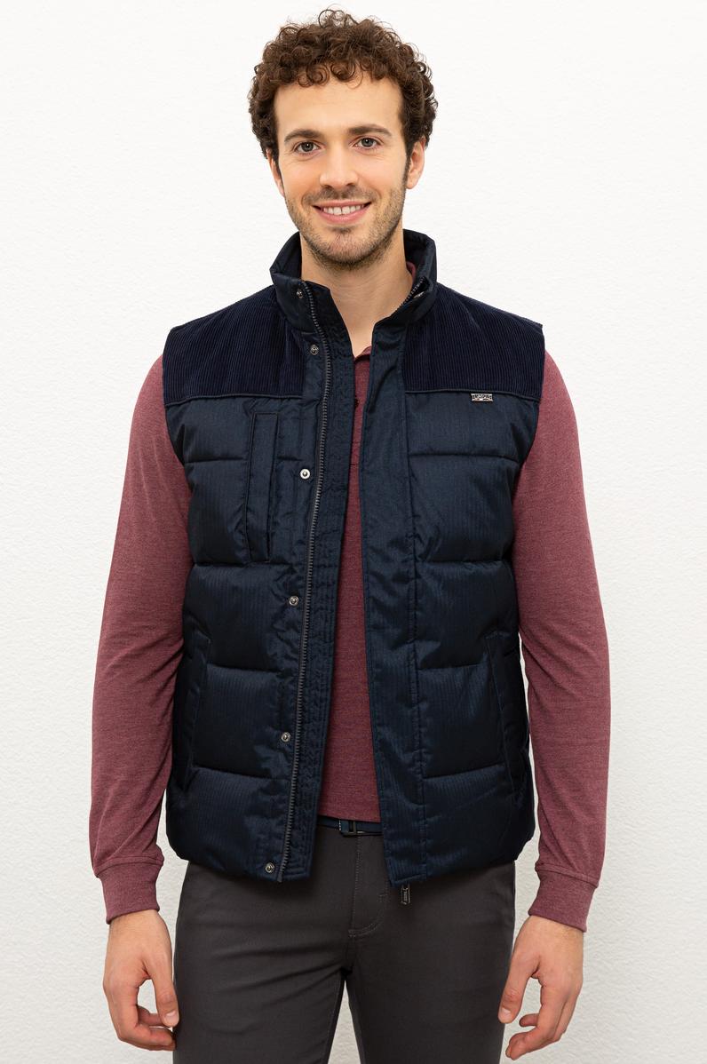 Erkek Lacivert Yelek