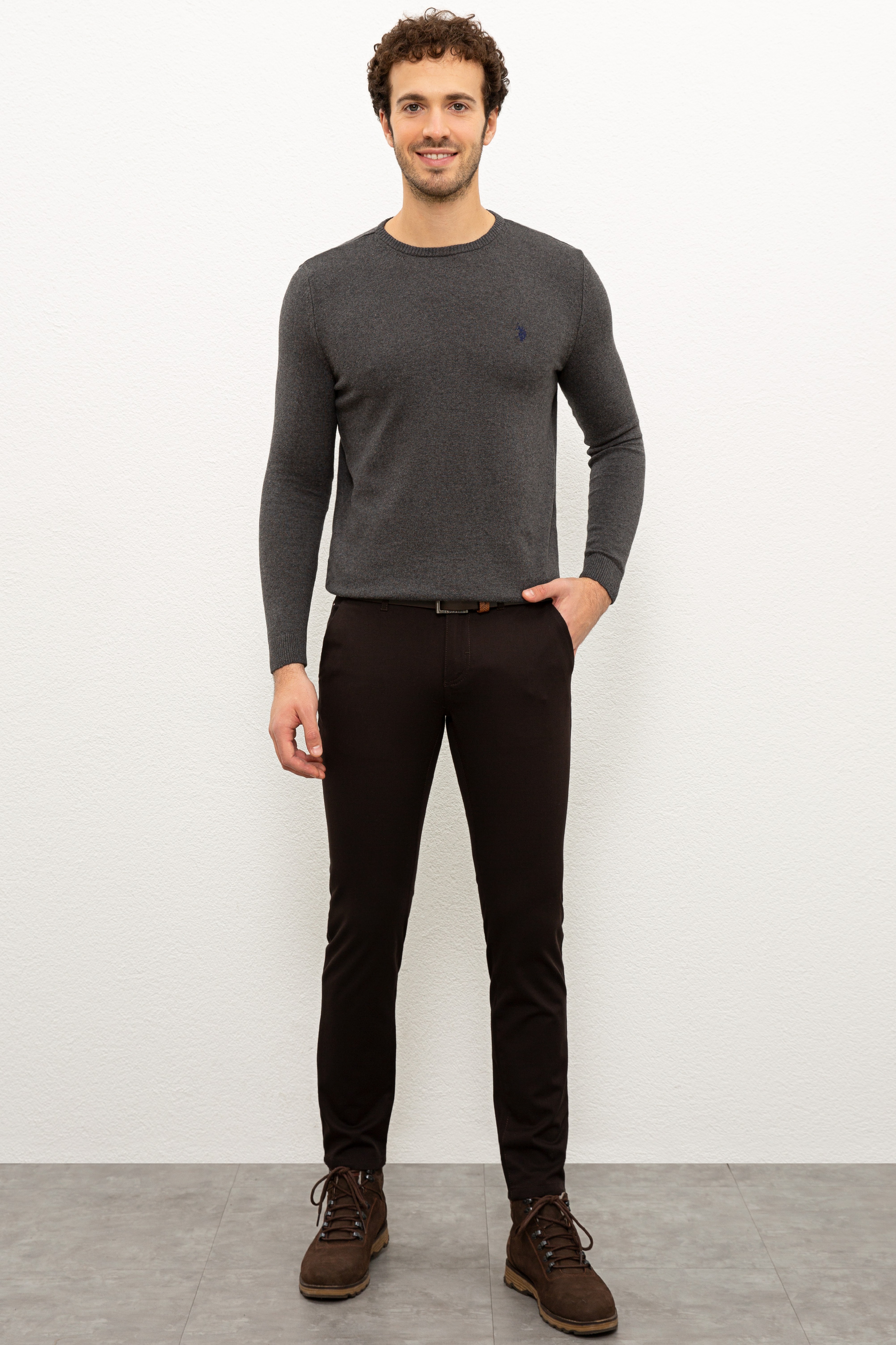 Erkek Kahverengi Chinos - Image 1