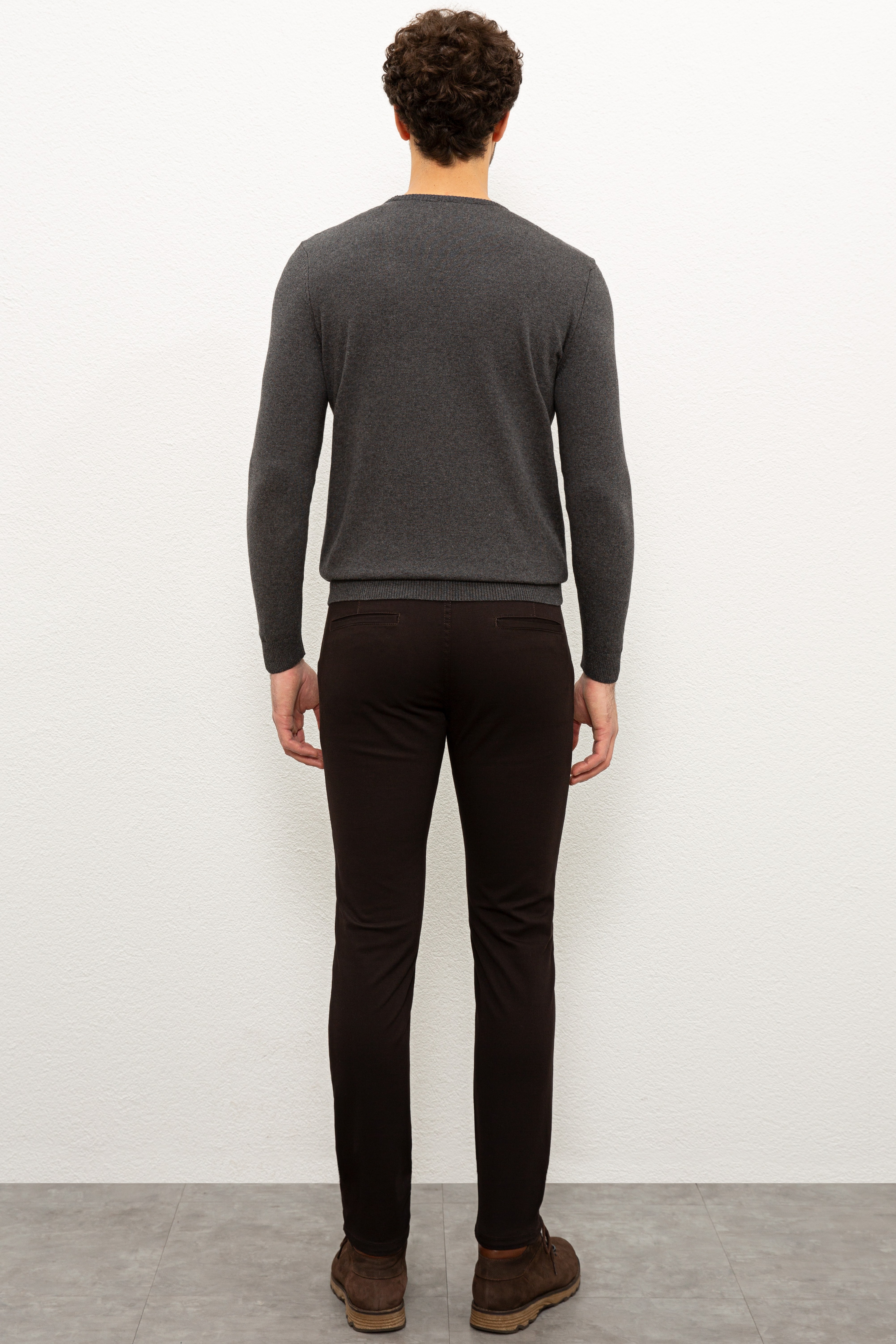 Erkek Kahverengi Chinos - Image 3