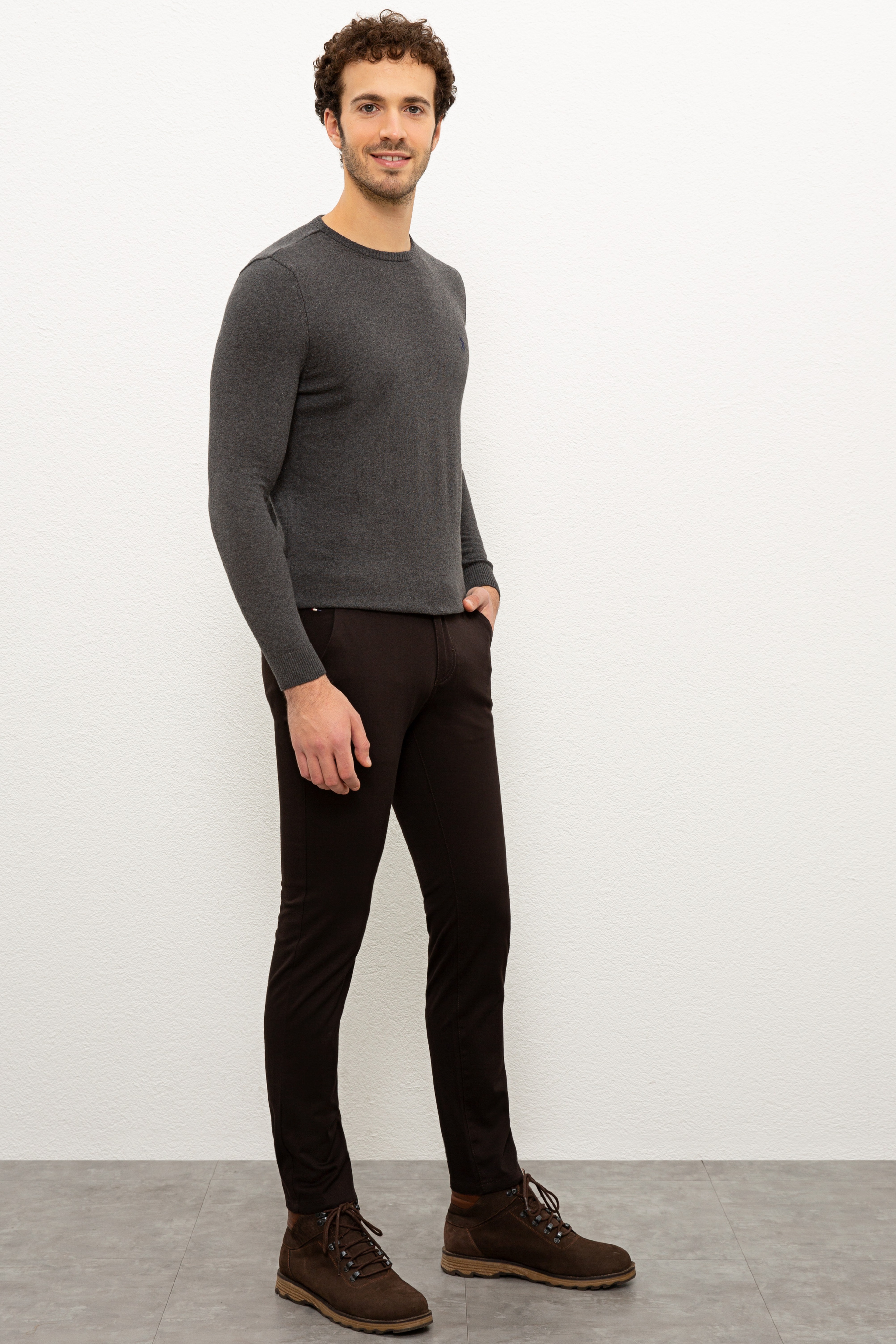 Erkek Kahverengi Chinos - Image 2