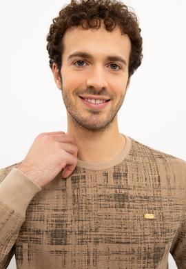 Erkek Camel Sweatshirt - 50225408040