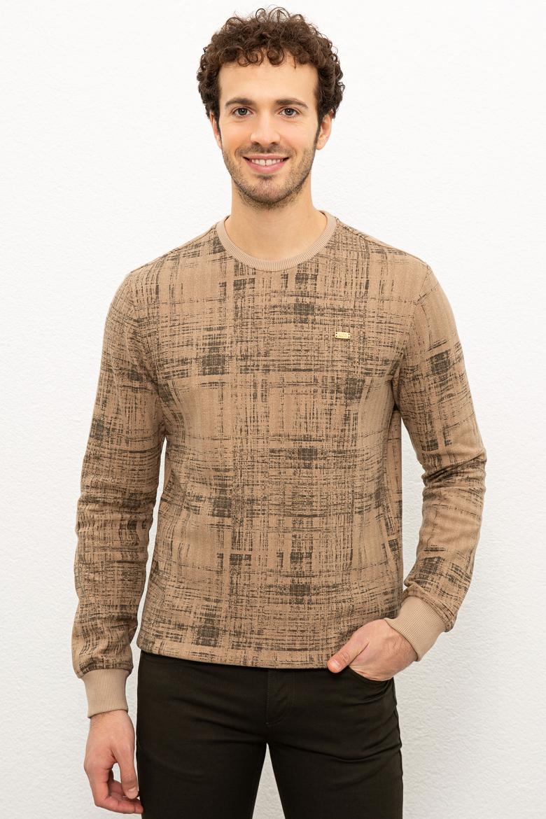 Erkek Camel Sweatshirt