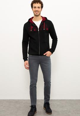 Erkek Siyah Örme Hırka - 50225494006