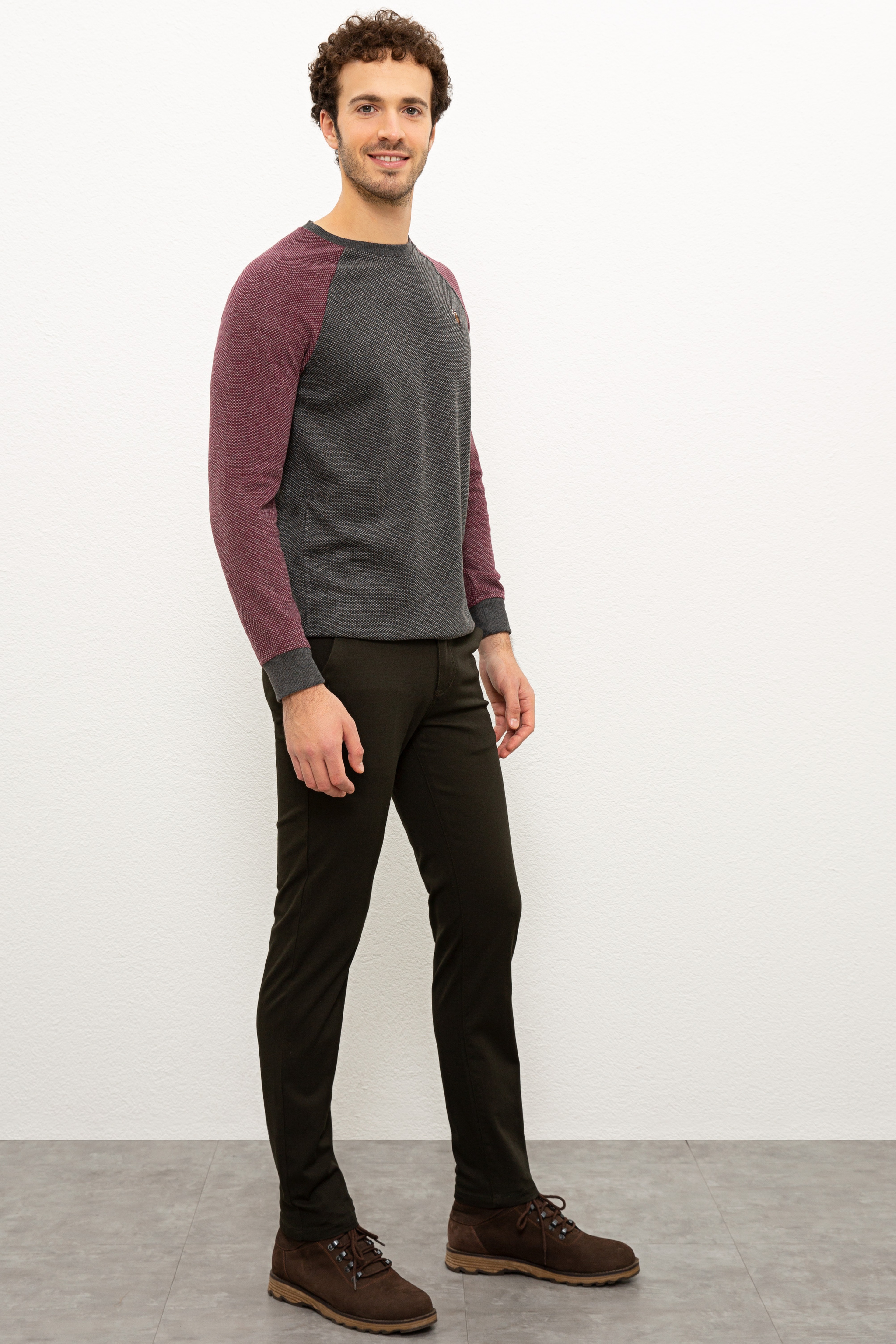 Erkek Koyu Haki Chinos - Image 2
