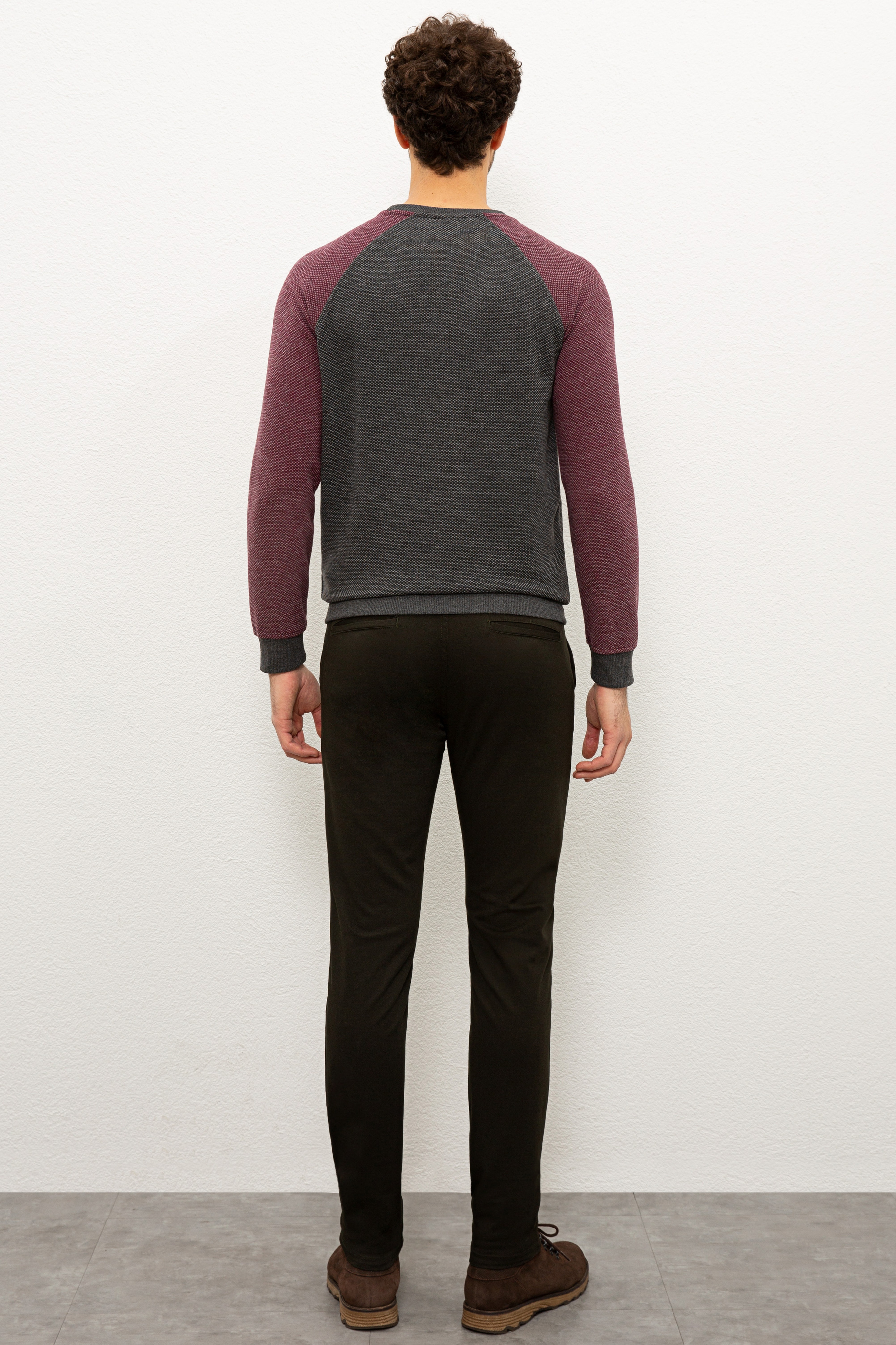 Erkek Koyu Haki Chinos - Image 3