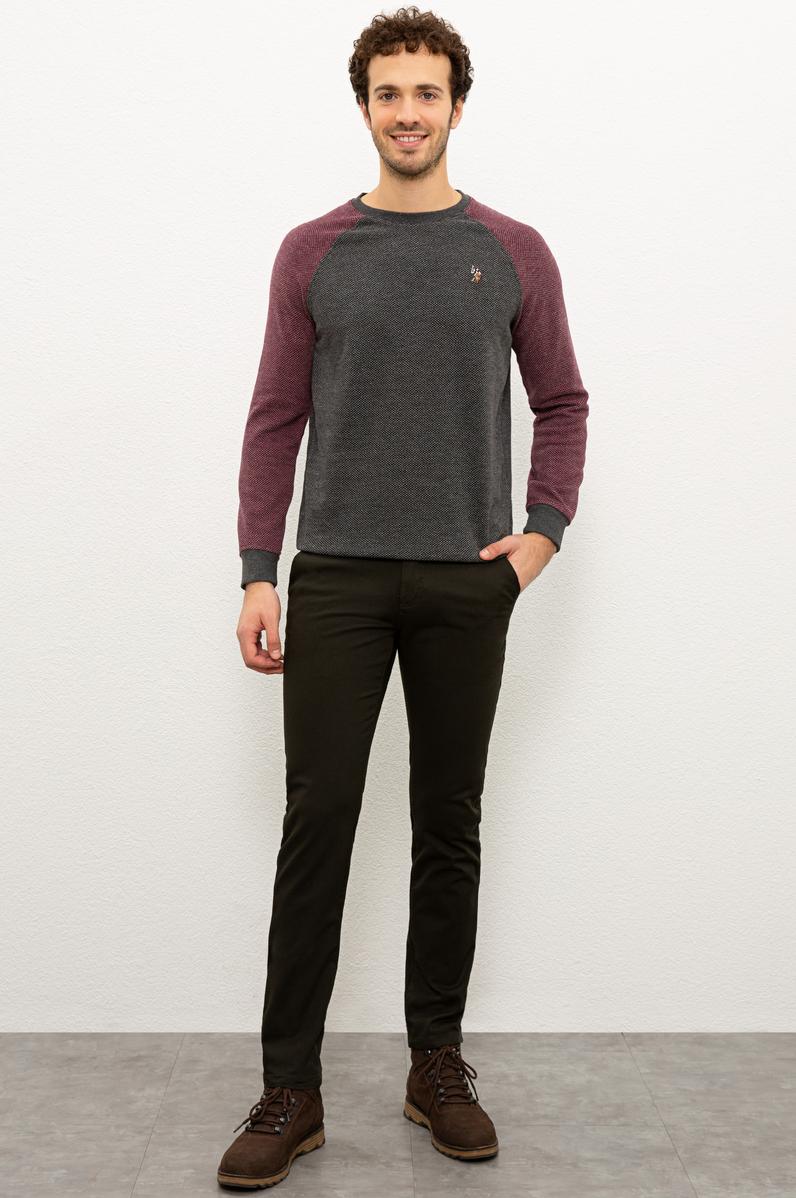 Erkek Koyu Haki Chinos