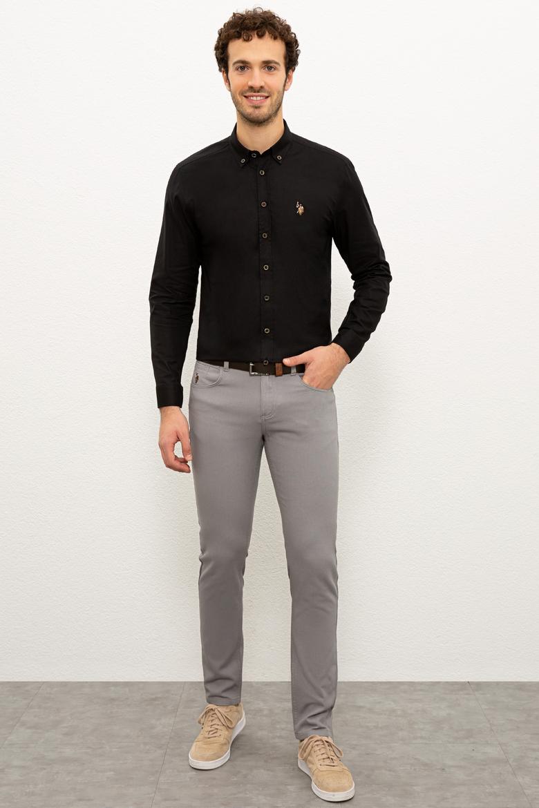 Erkek Siyah Gömlek Uzunkol Basic - 50225362063