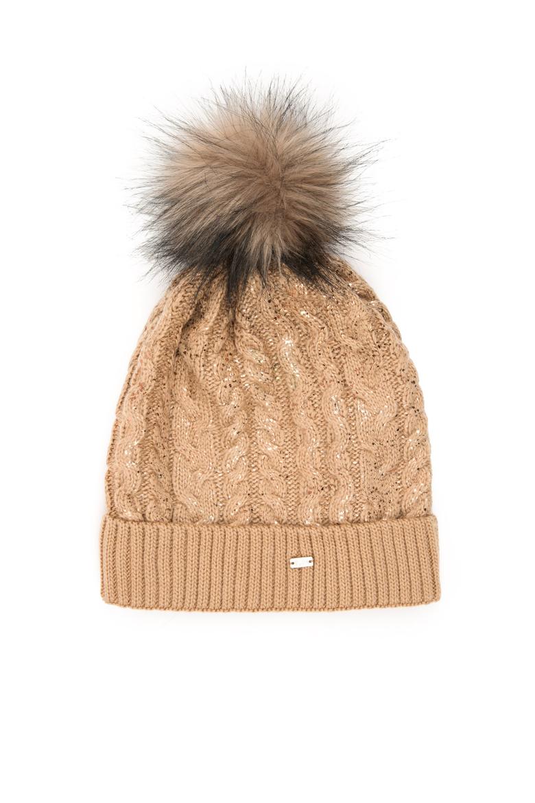 Kadın Camel Melanj Kaşkol Bere Takım - 50228099005