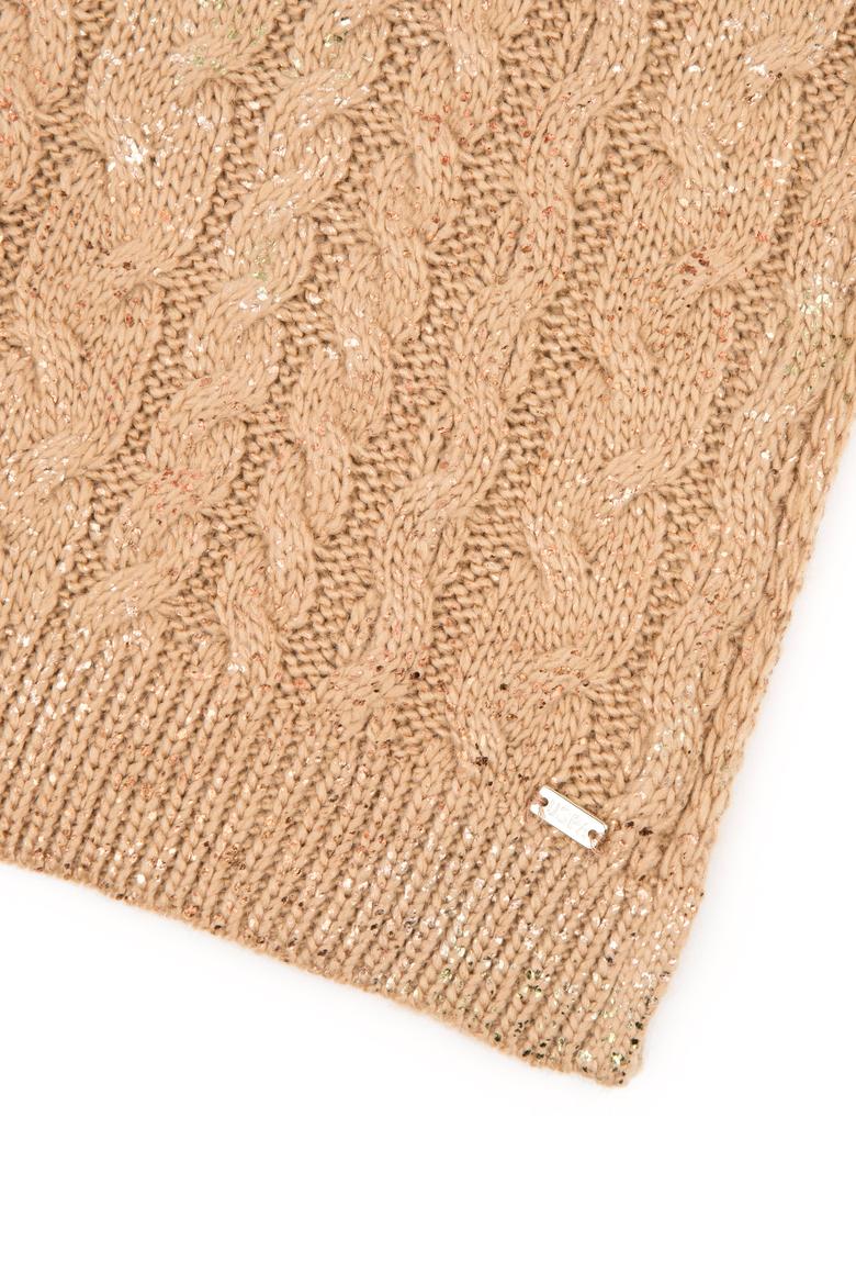 Kadın Camel Melanj Kaşkol Bere Takım - 50228099005