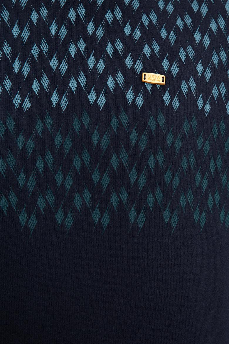 Erkek Lacivert Bisiklet Yaka Sweatshirt - 50225398021