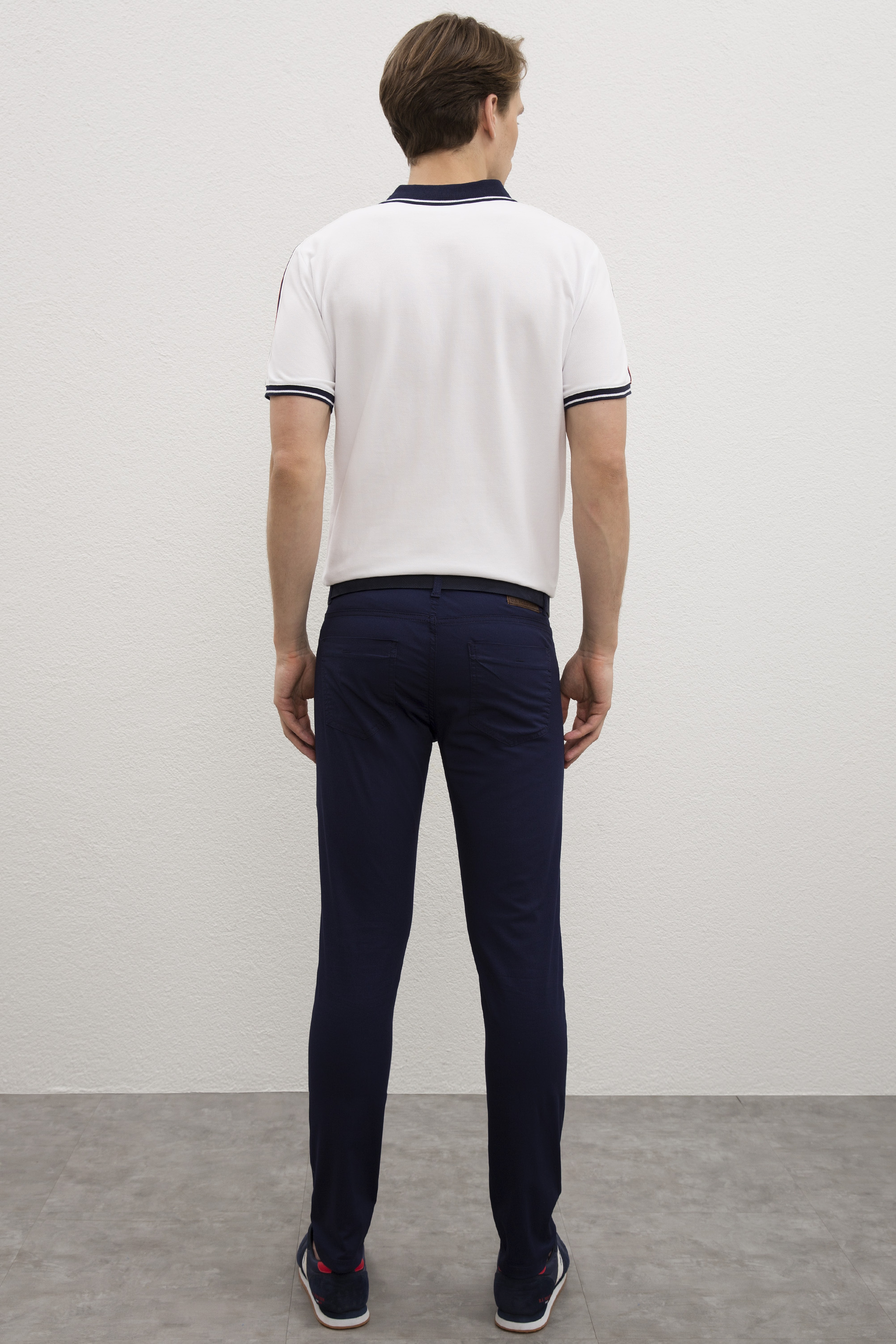 Erkek Lacivert Kanvas Pantolon - Image 3