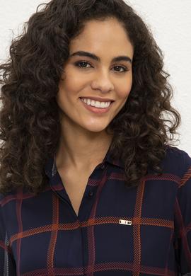 Kadın Lacivert Gömlek Uzunkol - 50226431006