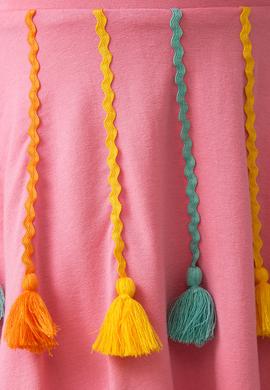 Pembe Örme Elbise - 50186571016