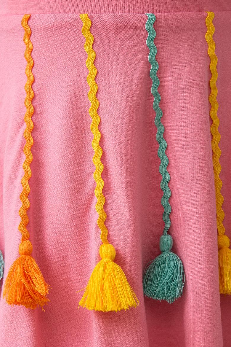 Pembe Örme Elbise - 50186571016