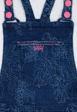 Kız Çocuk Mavi Denim Bermuda - 50220338007