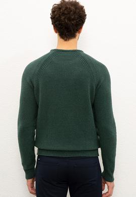 Erkek Koyu Yeşil Kazak - 50228353014