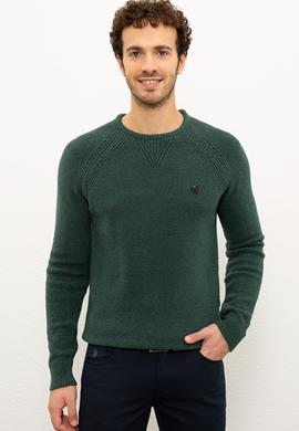 Erkek Koyu Yeşil Kazak - 50228353014