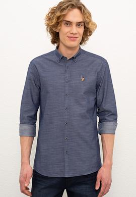 Erkek Lacivert Gömlek Uzunkol - 50226557023