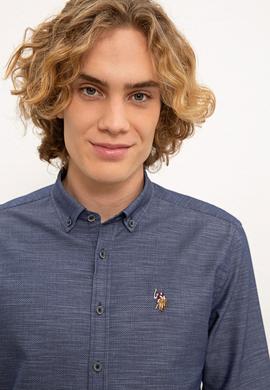 Erkek Lacivert Gömlek Uzunkol - 50226557023