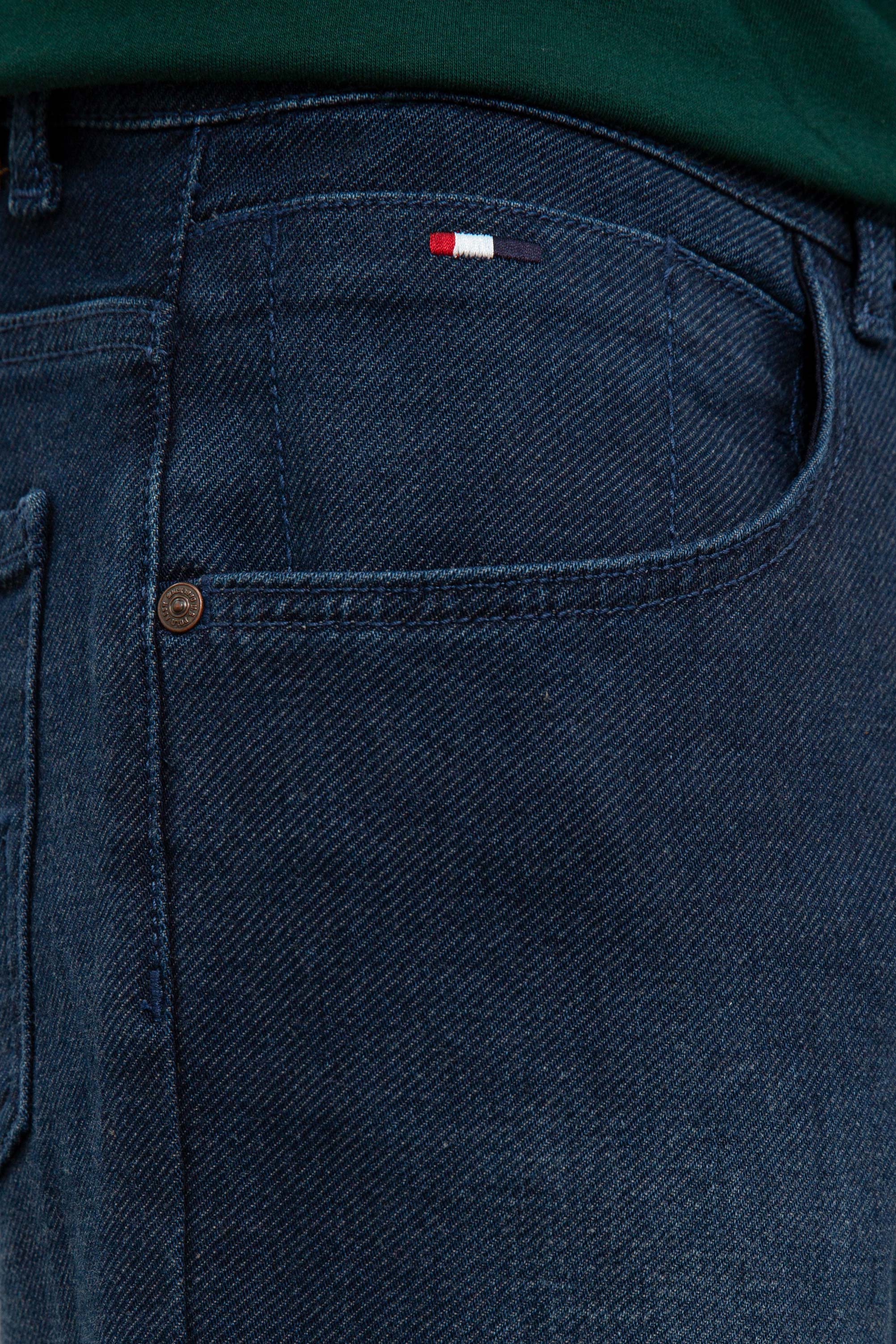 Erkek Lacivert Denim Pantolon - Image 4