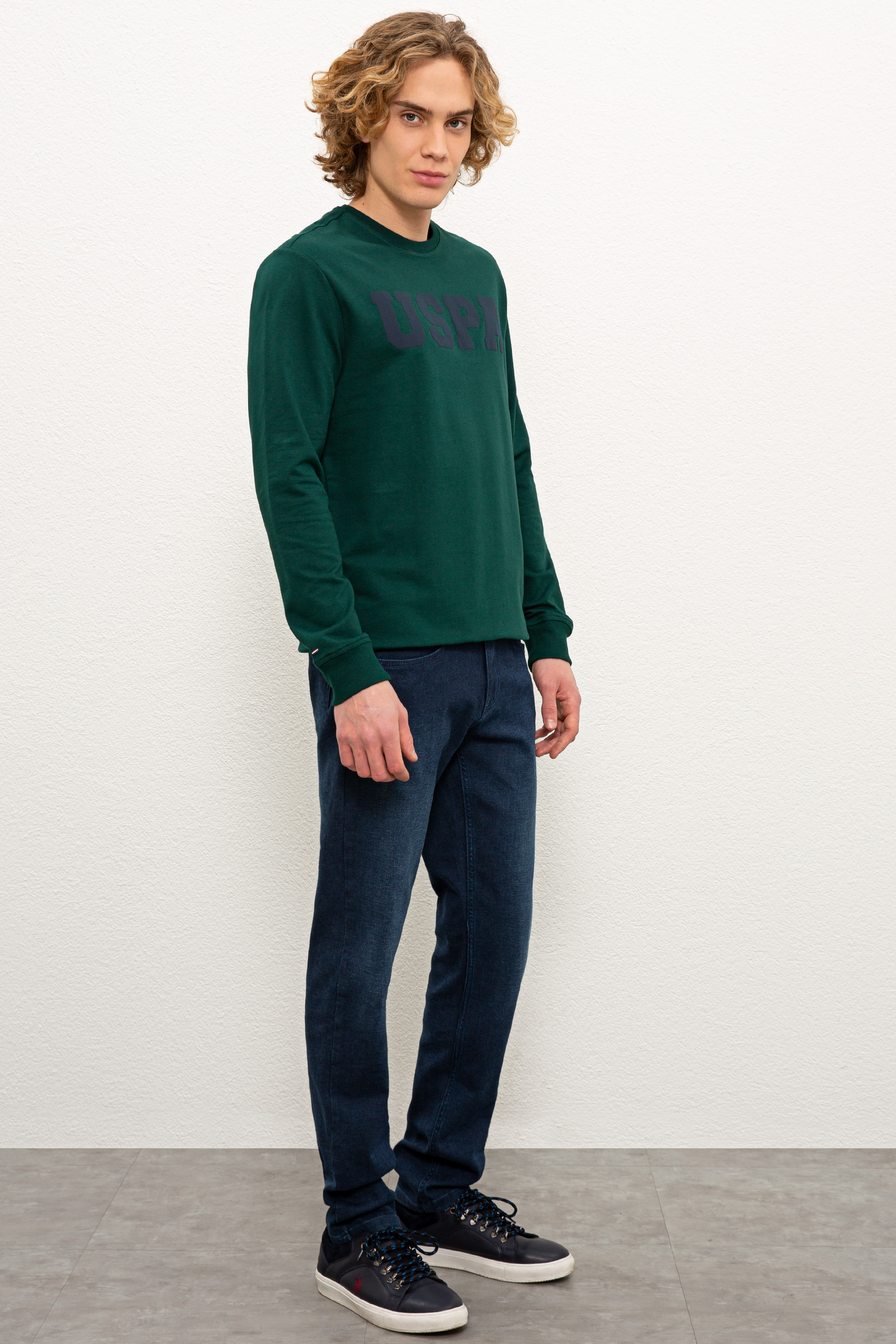Erkek Lacivert Denim Pantolon - Image 2