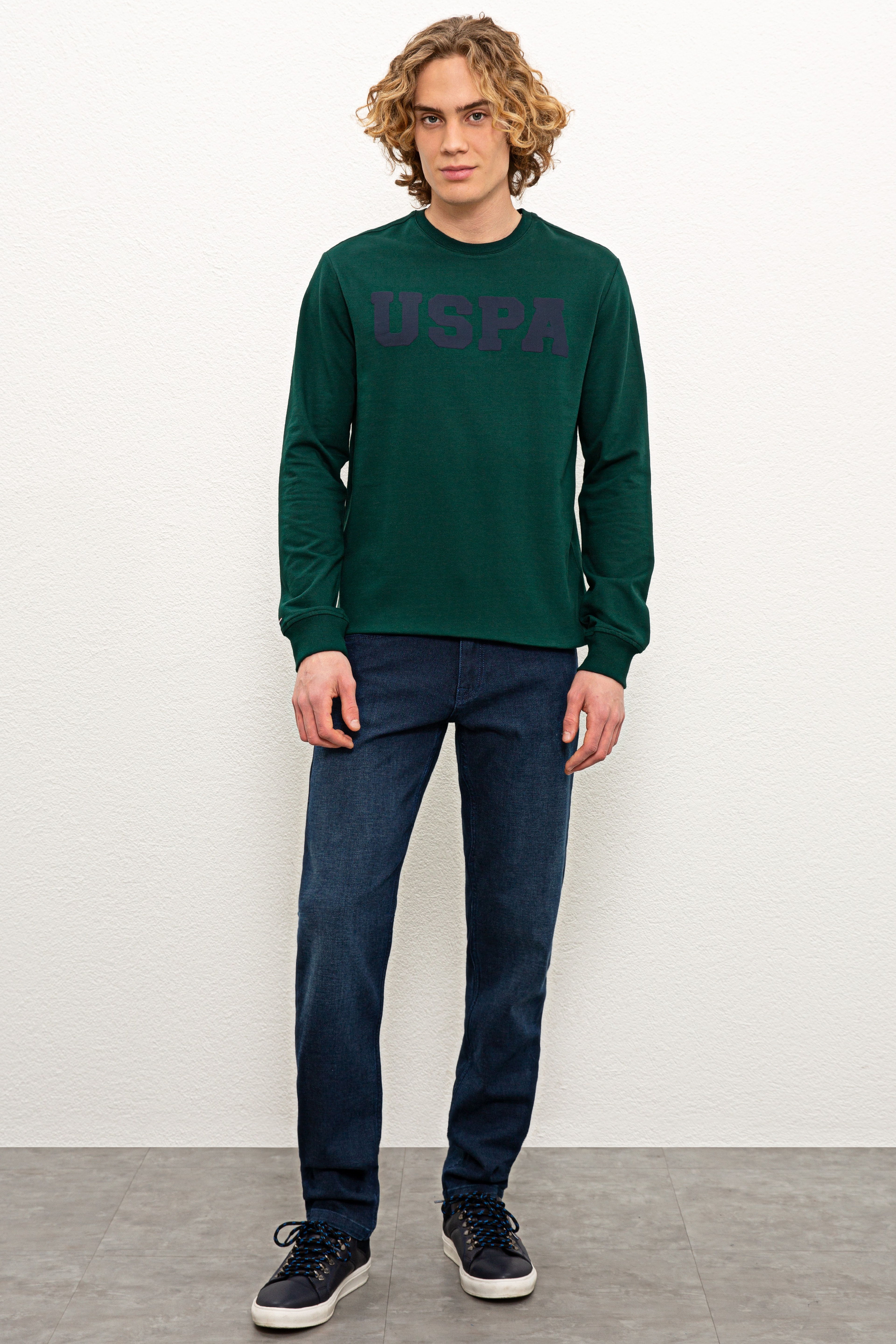 Erkek Lacivert Denim Pantolon - Image 1
