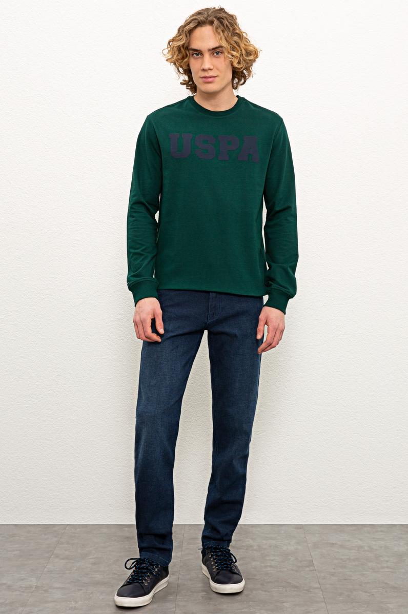 Erkek Lacivert Denim Pantolon