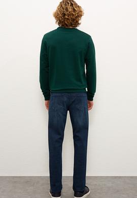 Erkek Lacivert Denim Pantolon - 50225921015