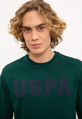 Erkek Koyu Yeşil Basic Sweatshirt - 50225478027