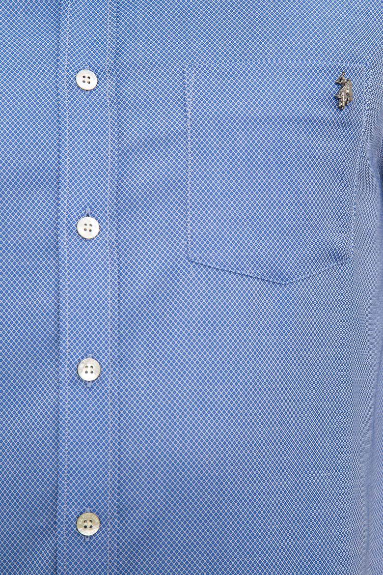 Erkek Saks Uzun Kollu Gömlek - 50234730019