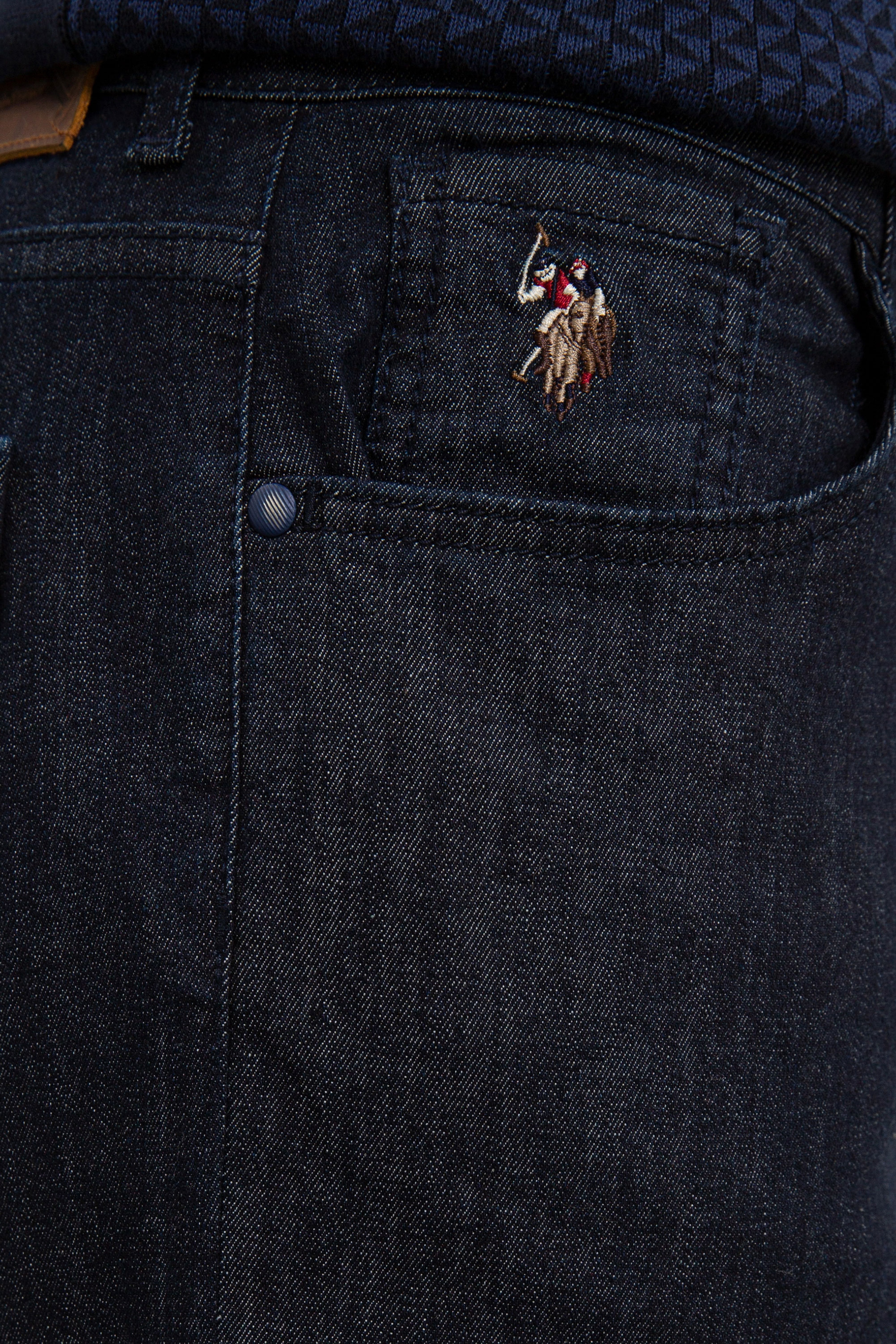 Lacivert Denim Pantolon - Image 4
