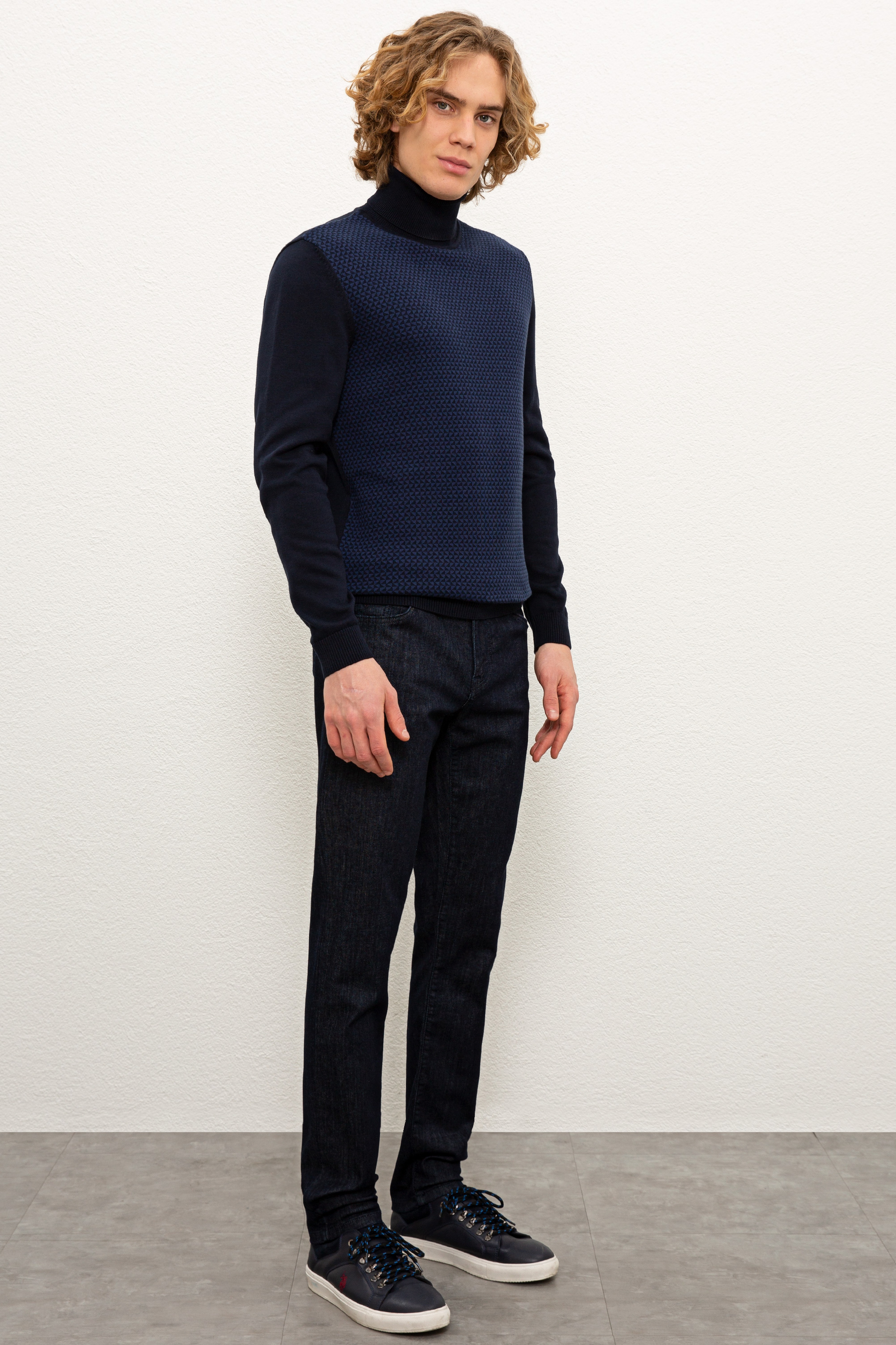 Lacivert Denim Pantolon