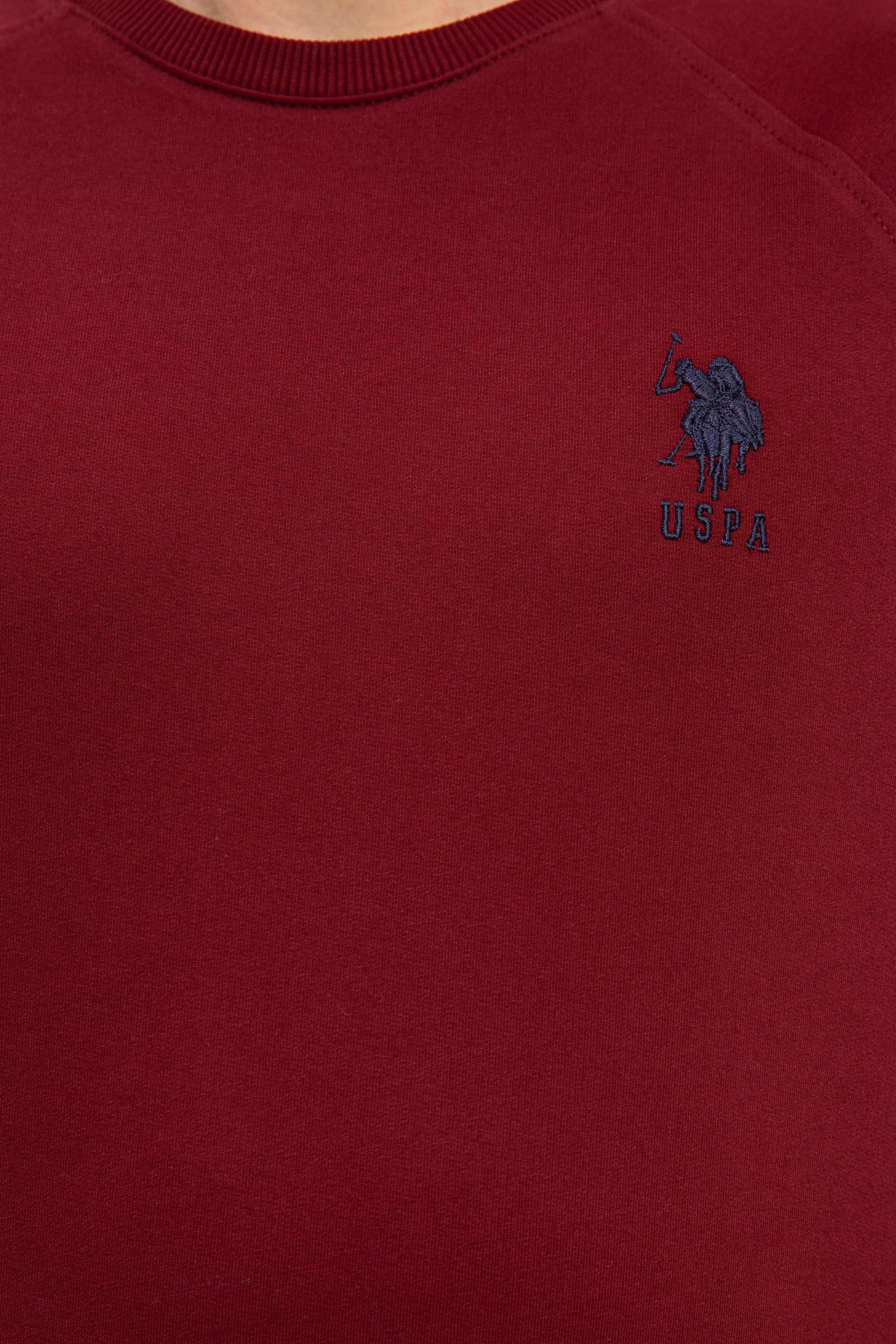 Erkek Bordo Basic Sweatshirt
