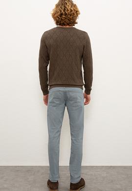 Erkek Mavi Denim Pantolon - 50232018025