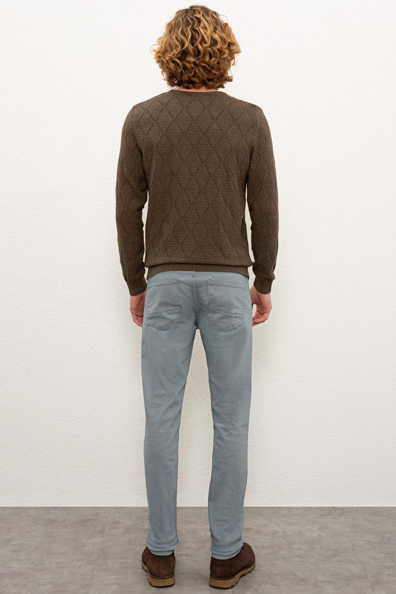 Erkek Mavi Denim Pantolon - 50232018025