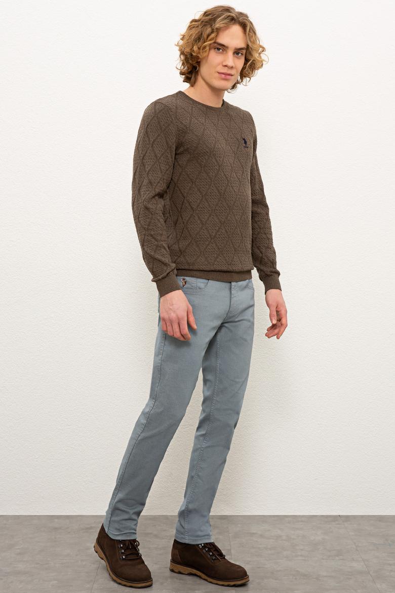 Erkek Mavi Denim Pantolon - 50232018025