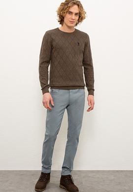 Erkek Mavi Denim Pantolon - 50232018025